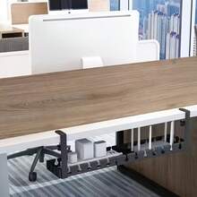 Khay quản lý dây cáp điều chỉnh được đặt dưới bàn làm việc, giá đỡ ổ cắm điện, bộ sắp xếp dây cáp, kênh dẫn cáp ẩn, bộ sắp xếp dây cáp bàn làm việc, giá đỡ cáp bộ định tuyến và dữ liệu, hộp quản lý cáp, dùng cho nhà, văn phòng, phòng ngủ, phòng khách, màu đen. - Nhiều màu - Xem 6