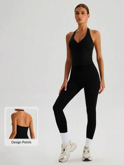 MASKERT 女士运动套装，瑜伽服，健身服，女士背心，裤子，运动服，休闲家居服，锻炼服，柔软舒适