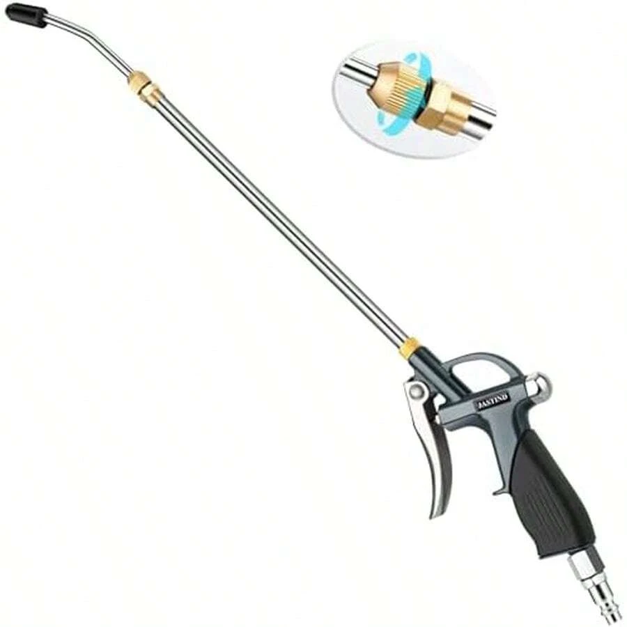 JASTIND Pistola sopladora de aire de alta presión, extensión de 19-28 pulgadas, boquilla de aire larga con agarre de goma y enchufe rápido, industrial - / - Ver 1