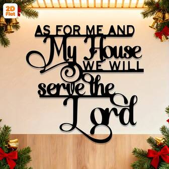 1件金属铁艺“我和我的家”挂墙装饰牌，适用于家居、卧室、客厅、办公室、咖啡厅、房间装饰、桌面摆件、户外花园、新年、情人节、节日主题派对等场合。