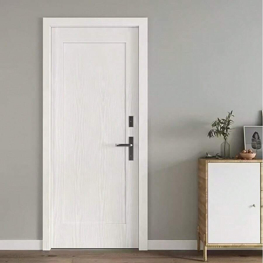 Vintage Wood Grain Self-Adhesive Wallpaper, Wear-Resistant Thickened Easy To Clean Waterproof Wallpaper, Faux Wood Texture Appearance, Easy To Tear And Stick, Heat-Resistant Desk Sticker, Furniture Transformation Sticker Film, Kitchen Cabinet Countertop Mat Desk Wardrobe Old Door Wood Grain Renovation Sticker Film, Durable Home Decor - White - View 1