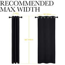 Reylox 6-Piece Gray White Striped Window Curtain Collection | Moisture-Wicking Easy-Care Drapes, Ideal For Farmhouse, Dorm & RV Spaces - Grey - View 9