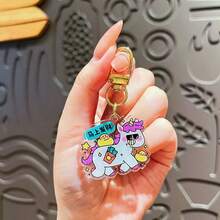 Acrylic Year Of The Horse Mascot Keychain, Cute Cartoon Animal Keyring, New Year Small Gift - Acrylic Horse Year Hanging Buckle - Dragon and Horse Spirit - View 3