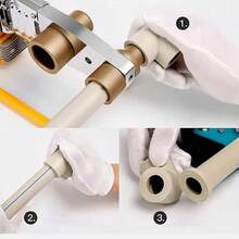 Herramienta de soldadura de tubos de plástico, kit de soldador de plástico contiene cabezales de soldadura de 6 diámetros, máquina de soldadura de tuberías de agua, herramientas de fusión en caliente para tubo PPR PE 1000 W 110 V - Tipo de Enchufe A USA (110-127V) - Ver 6