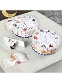 10 Eid Al-Fitr Gift Boxes, With Golden Ribbons, Containing Candy And Biscuit Packaging, Suitable For Ramadan And Eid Al-Fitr Decorations, Islamic Festival Gifts, Ramadan Presents, New Moon Patterns - Multicolor - View 5