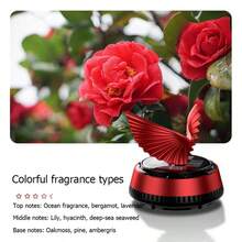 1pc Solar Powered Eagle Rotating Car Aromatherapy Diffuser, Car Interior Decoration Accessories, Dashboard Fragrance - A - View 12