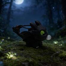 How to Train Your Dragon 1pc Toothless Night Fury Bubble Blower Keychain, Creative Backpack Pendant, Cute Collectible Figurine - Multicolor - View 3