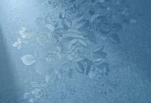 Lenify Green Flower Wallpaper Stick And Peel 17.7inch X 393.7inch Embossed Floral Stick Peel Contact Paper Solid Pure Waterproof Green Self Adhesive Wallpaper Flower Removable Shelf Vinyl Roll - 藍花 - 查看 1