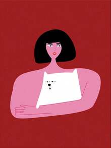 Camiseta Strret Wear Estampada Abraço o Gato Blusa T Shirt Oversized Folgada Casual Estilosa