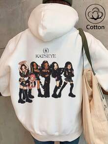 Blusa de moletom feminina básica com capuz e mangas compridas, estilo casual elegante para férias, modelagem solta e confortável para uso diário, ideal para Ano Novo, Dia dos Namorados, praia, primavera, elegante, casual e férias.