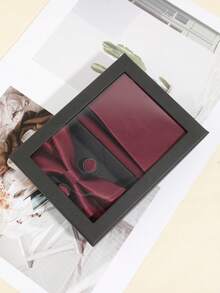 1 Set Luxury Men's Tie, Bow Tie, Pocket Square, Cufflinks Gift Box, Suitable For Professional Events, Parties, Gifts - Color Mixing - View 5