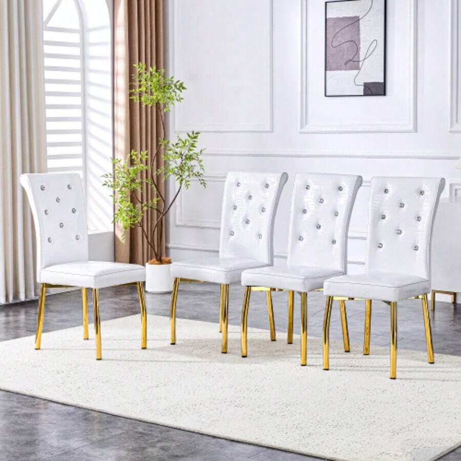Dining Chairs - White - View 1