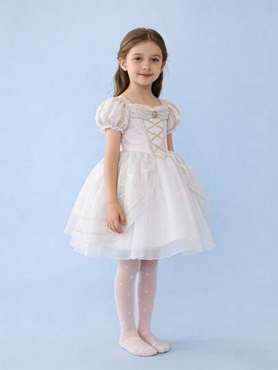 4 Pairs Girls' Cute Heart Pattern Tights, Holiday Style Pantyhose For Girls, Suitable For Daily Wear, Spring/Summer