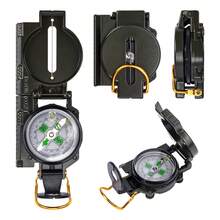 Brújula Lensática Profesional Militar Impermeable Metal W077 - Verde militar - Ver 10