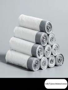 20pcs Thick Large Drawstring Trash Bags, White Garbage Bags, Suitable For Kitchen, Office, Bedroom, Bathroom, 4 Gallon Capacity, Easy To Carry (1pc Is A Trial Pack, Please Purchase Carefully)