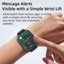 New Upgraded Smart Watch With 1.83" HD Large Display, 260mAh Long-Lasting Battery, Multiple Sports Modes, Wireless Calling, Music Control, Remote Camera, Weather Forecast, Message Notification, An Ideal Christmas Gift - Multicolor - View 5