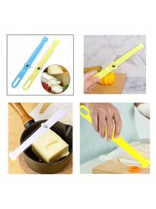 1个手持式双面钢丝奶酪切片器，黄油切割工具，适用于切达干酪、格鲁耶尔干酪、马苏里拉干酪块，奶酪线切割器，双面不锈钢黄油切片器，厨房切割工具，适用于厚薄奶酪，可用于制作熟食拼盘、三明治和小吃。 - 彩色 - 查看 9