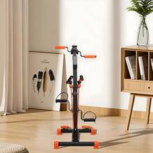 4-In-1 Elderly Exercise Bike With Roller Handle, Pull Rope, Swing Pedal & Foot Massage - Adjustable Fitness Equipment For Seniors Workout - Black - View 7