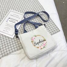 Fashionable Solid Color Canvas Bag, New College Student Shoulder Crossbody Bag, Women Casual Multifunctional Shoulder Handbag - Multicolor - View 4