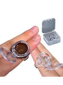 1pc/3pcs Plastic Tattoo Ink Cups With Lids, Manual Containers - Permanent Makeup Accessories Tools For Professional Tattoo Artists