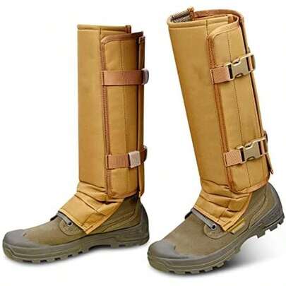 Skiguard - Polainas de serpiente con protector de serpiente, impermeables, para piernas inferiores, polainas de guardz a prueba de mordeduras de serpiente, tamaño ajustable