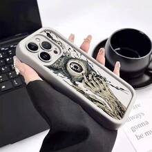 Protective Case With Horror Eyes, Flexible, Drop-Resistant. Case With Camera Protection. Case For Apple  13 14 15 11 12 16 17 Pro Max 17 Air 14 15 16 Plus XR, Galaxy A03 A04E A05S A10S A11 A12 A13 4G A14 A15 A20 A23 A32 A34 A35 A50S A30S A51 4G A52S 5G A54 A55 A71 4G A72 S20 S21 S23 FE S22 S23 Ultra S24 Plus M34 A07 A17 S25 EDGE, Redmi A2 A1 A3 8 9A 10C 12 5G 12C 11A 13 13C 14C, POCO C55 C65 X3 X4 X6 X7 PRO 5G M3 F3 F5 F6 F6 F7 PRO F7 Ultra Note 8 8 Pro 9 9s 9 Pro 10s 11s 4G 11 Pro 12 5G 12S 4G 12 Pro 5G 13 4G 13 Pro 4G 14 Pro 5g 14 5G 14 Pro 4g 5g K80PRO A5 11 12 Lite 14 15T Pro 15T 15 4G 15 Pro Plus MOTO E13 G04 4G G24 4G E14 G14 G22 G30 G10 G20 G34 G53 G54 G84 Edge 60 PRO 5G Infinix 50s VIVO 5G REALME C71 UV Custom Printing Minimalist Anti-Scratch Case Perfect Fit P15275 - 白色 - 查看 7