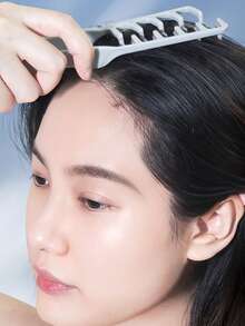 فرشاة شعر ذات ملمس، مشط تصفيف ذو ملمس ناعم لإضافة حجم للجذور والغرة، أسنان عريضة لزيادة حجم الشعر، تصفيفة شعر مجعدة وكثيفة، مشط تنعيم مناسب للرجال والنساء - متعدد الألوان - مشاهدة 11