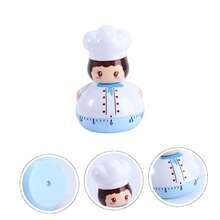 Amosfun 2 Piezas Temporizador mecanico pequeño Temporizador Digital Cocina pequeña es de Cocina Egg Timer mecánico Relojes Despertador para niños Chef - azulcielox2uds - Ver 3
