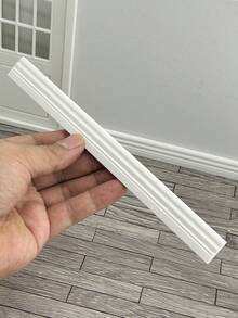 Dollhouse Plastic Baseboard Corner Trim Non-Wood Decorative Molding For Miniature House Wall-Floor Gap Sealing - Sharp Edges & Realistic Texture - Multicolor - View 9