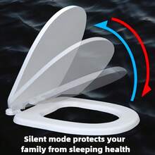 Soft Padded Toilet Seat Cover, Non-Slip Base, Fits All Toilets, Modern Sanitary Design, Noise-Reducing Soft Lid, Easy To Clean Seamless Surface, Durable Plastic Structure, Suitable For Home And Commercial Bathrooms.