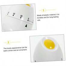 ABOOFAN 2 Piezas Temporizador Egg Timer Administrador de de Cocina Contador regresivo cronómetro de Huevo cronómetro de Estudio mecánico niño el plastico - comosemuestra - Ver 6