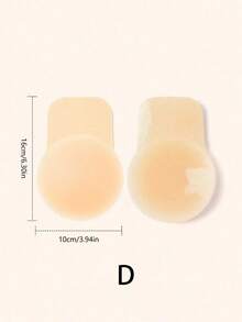 vfvQueen 1 Pair Plus Size Invisible Lift Breast Petals, Seamless Self-Adhesive Lift Bra Petals, Strapless Backless Lift Breast Petals, Streamlined Design, Smooth Texture, Adhesive Bra - Multicolor - View 12