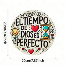 Heart Shaped Decorative Home Door Hanger, Wooden Wreath With Rope - Multicolor - View 7