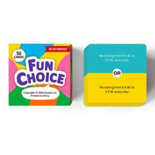 HEART BRIDGE 1PC Fun Dilemma Interactive Card Game, Board Game & Playing Cards For Party Entertainment, Icebreaker Activities, Holiday Gifts Valentine's Day, Halloween, Christmas, Essential For Friends, Family Gatherings & Team Building | 50 Cards Included| - Multicolor - View 7