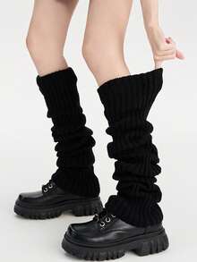 40cm 1/2pairs Lolita Leg Warmers Women Long Socks Wool Knitted Foot Cover Arm Warmer Y2K Autumn Winter Socks Boot Cuffs Stockings - Leg Warmers - View 20