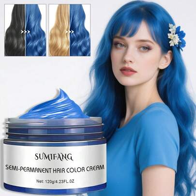 SUMIFANG 120g แว็กซ์ใส่ผม Y2K, จัดแต่งทรงผมอย่างเป็นธรรมชาติ, ไม่เหนียวเหนอะหนะ, ล้างออกง่าย เหมาะสำหรับใช้ในชีวิตประจำวัน, งานปาร์ตี้, คอสเพลย์, วันเกิด, ฮาโลวีน, คริสต์มาส และโอกาสอื่นๆ