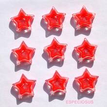 20pcs Transparent Multi-Color Pentagram Shaped Beads For Bracelet, Necklace DIY Jewelry Making, Suitable For Summer, School - Multicolor - View 19