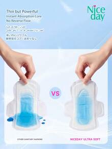 Niceday 245mm, 20pcs Super Soft Sanitary Napkins, Daily Pads, Ultra-Thin Menstrual Pads, Super Breathable Period Care Pads, Absorb Heavy Flow, Keep Intimate Area Dry And Itch-Free - 245mm (20pcs/2packs) - View 6