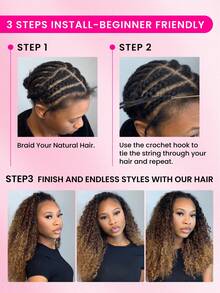 WOWANGEL 160g/Pc, 100% Remy Human Hair, Invisible Knot, Pre-Parted, No Clip-In, Deep Wave Feather Curl, Feather Yarn Weft, With Braiding Ring, Natural Black Color, Suitable For 14-24 Inch Women