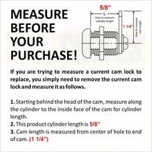 Juego de 4 cerraduras de gabinete con llaves para caravanas cerradura de cajón que incluye 4 cerraduras de caja de herramientas de cara redonda cilíndrica 4 levas rectas y 4 - como en la foto - Ver 4