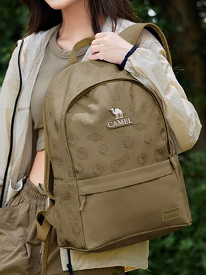 CAMEL CROWN Outdoor Hiking Backpack, Shoulder Bag, Large Capacity Portable Camping Trekking Backpack, Unisex, Water-Resistant And Abrasion-Resistant Bookbag