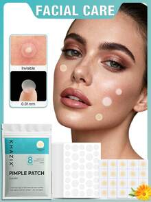 360pcs/144pcs/72pcs/12pcs Acne Patch Combo Pack, Hydrocolloid Material With Tea Tree Oil, Gentle & Non-Irritating