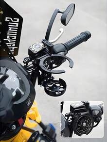 Motorcycle Water Bottle Holder - Adjustable Foldable Clip/Bracket Style, Lightweight Hands-Free Hydration System, Fits 1L Water Bottle, No Power Required (Easy Installation), Suitable For Motorcycles & Scooters