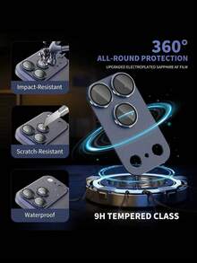 This Single-Pack Camera Lens Protector Is Suitable For IPhone 17 Pro Max And Is Also Compatible With IPhone 16 Pro Max/16 Pro/15 Pro Max/15 Pro/16/15/14 Pro Max/13/12 Pro Max/12 Pro/12/11. It Features 9H Tempered Glass, Military-Grade Shatterproof And Scratch-Resistant High-Definition Lens Protection, Ultra-Thin Tempered Glass, And Is Compatible With Phone Cases.