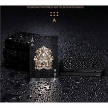 2 Decks Plastic Playing Cards Waterproof Gold Dollar Playing Cards With Case - 1 - 查看 2