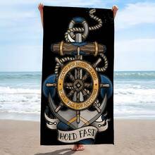 1pc Patterned Oversized Microfiber Beach Towel - 30x59inch 360g Highly Absorbent Quick-Dry, Vibrant Contemporary Style, Premium Versatile Design Travel, Swimming,, Surfing, Yoga, Camping, All-Season - 30*59inch - View 1