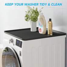 1 件 23*23 英寸迷你冰箱、洗衣机和烘干机防漏硅胶垫，带凸起边缘 - 易于清洁，保护地板免受水渍损坏