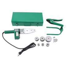 Termofusora Kit, Termofusora Digital,Termofusor, Pantalla Digital Soldador de Tubo de Agua Plástico Herramienta, Kit de Termofusora, Termofusora Herramientas Kit, Tubería PPR 260-280 ℃, tubería de polibuteno 240 ℃, tubería de PE 200-230 ℃ - Verde - Ver 5