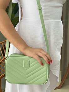 Women's Crossbody Bag With Adjustable Strap - 薄荷綠 - 查看 2