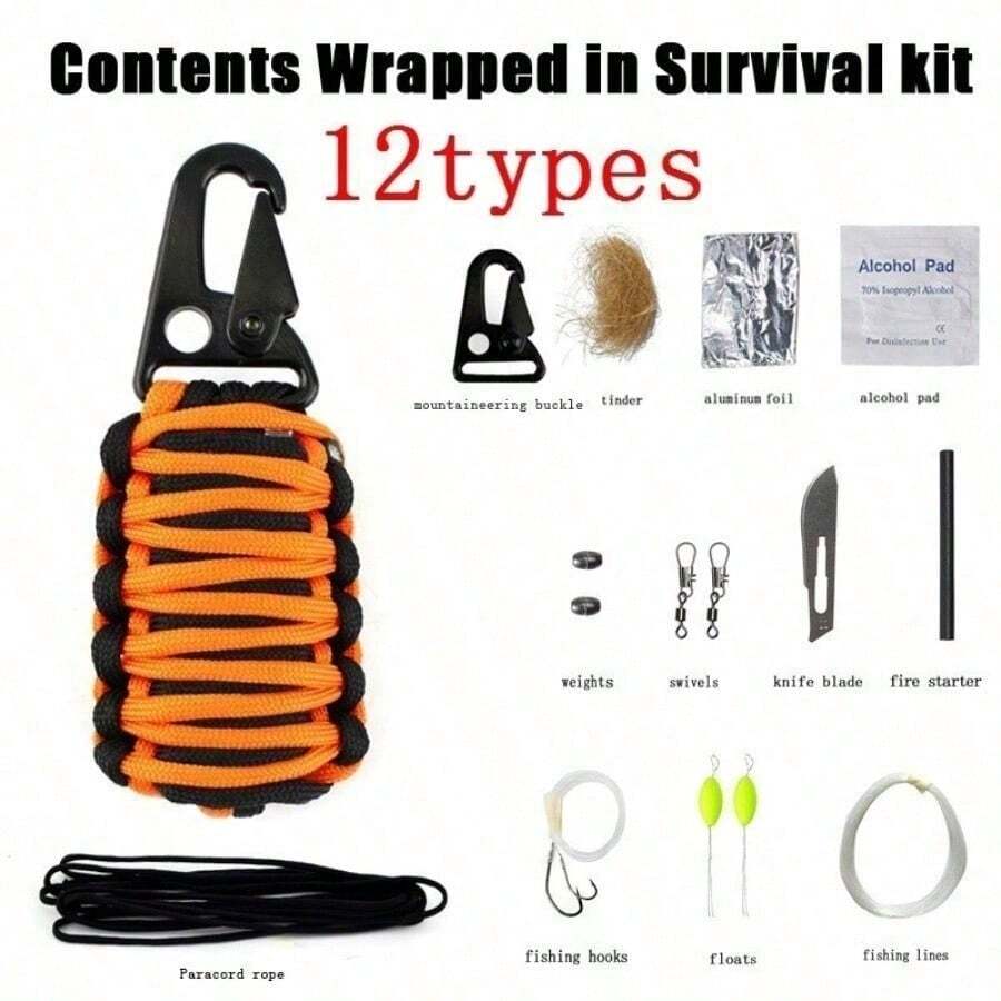 Outdoor Travel Multi-Functional Mountain-Climbing First Aid Kit Camping Adventure Emergency Survival Survival Kit - Multicolor - View 1